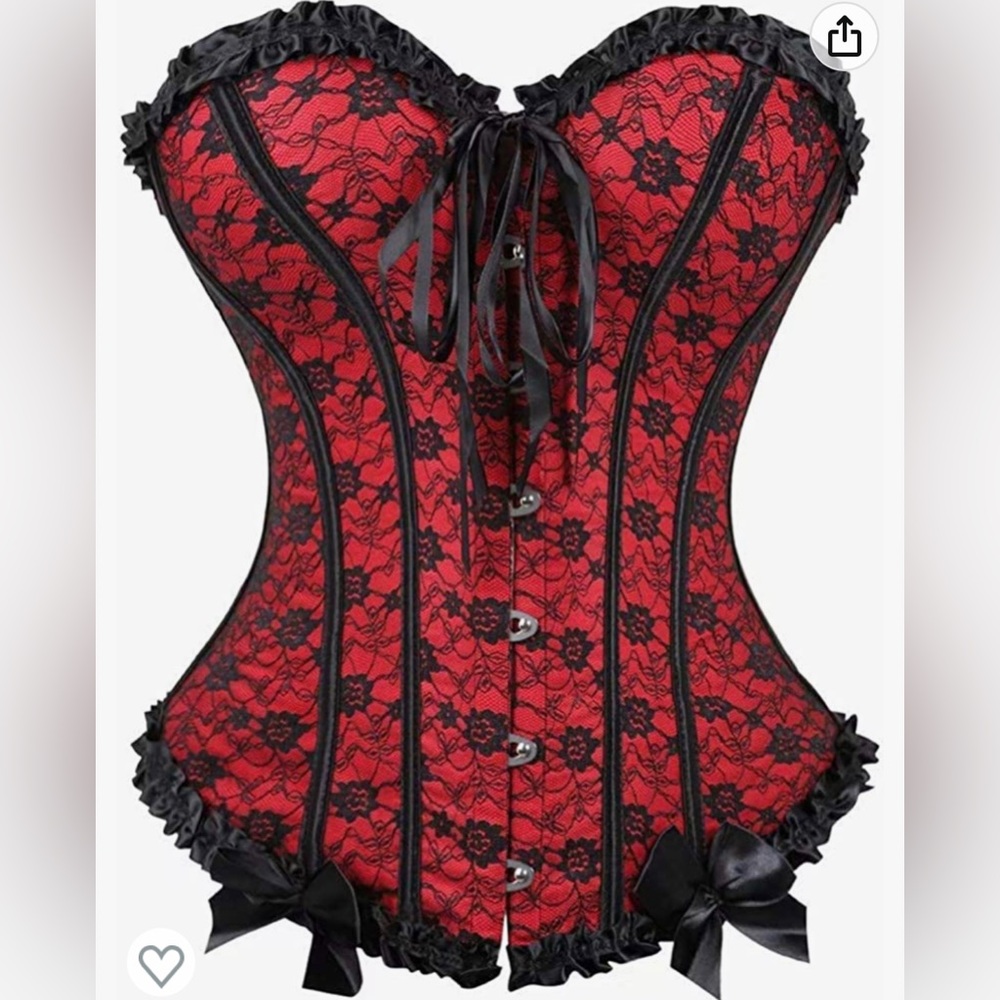 Corset Top Bustier fits 10/12 womens NWOT
